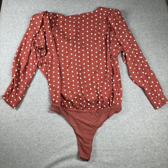 Long Sleeve Polka Dot Body Suit - Picture 11 of 11